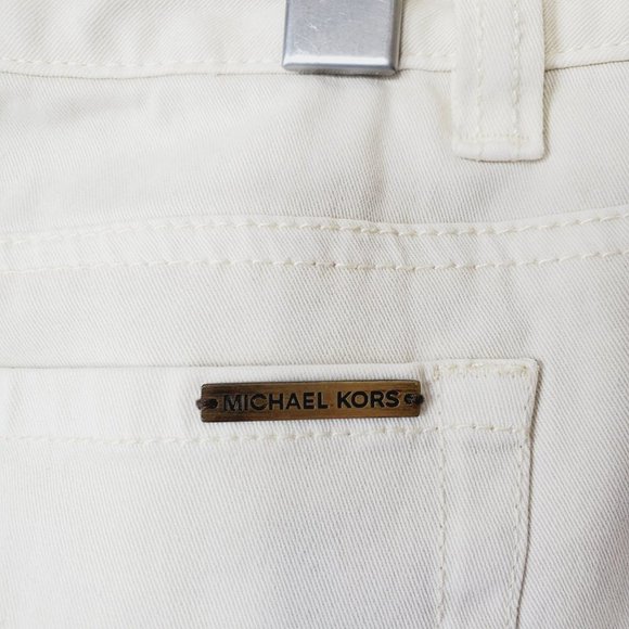 MICHAEL KORS Cream Classic Mid Rise Skinny Jeans - Picture 8 of 12